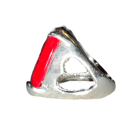 Vtg Stainless Steel Red Onyx - Picture 4 of 6